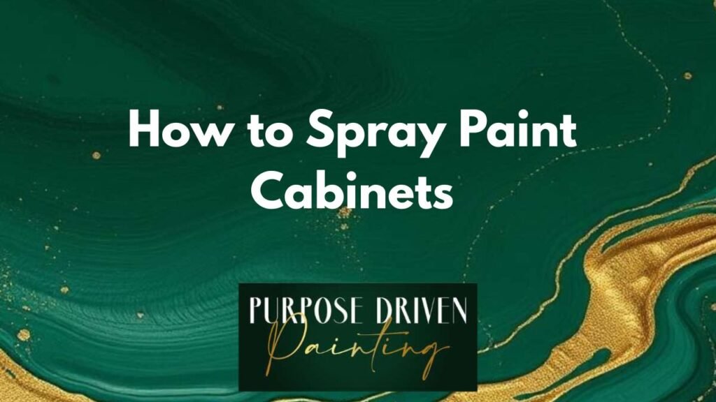 How to Spray Paint Cabinets