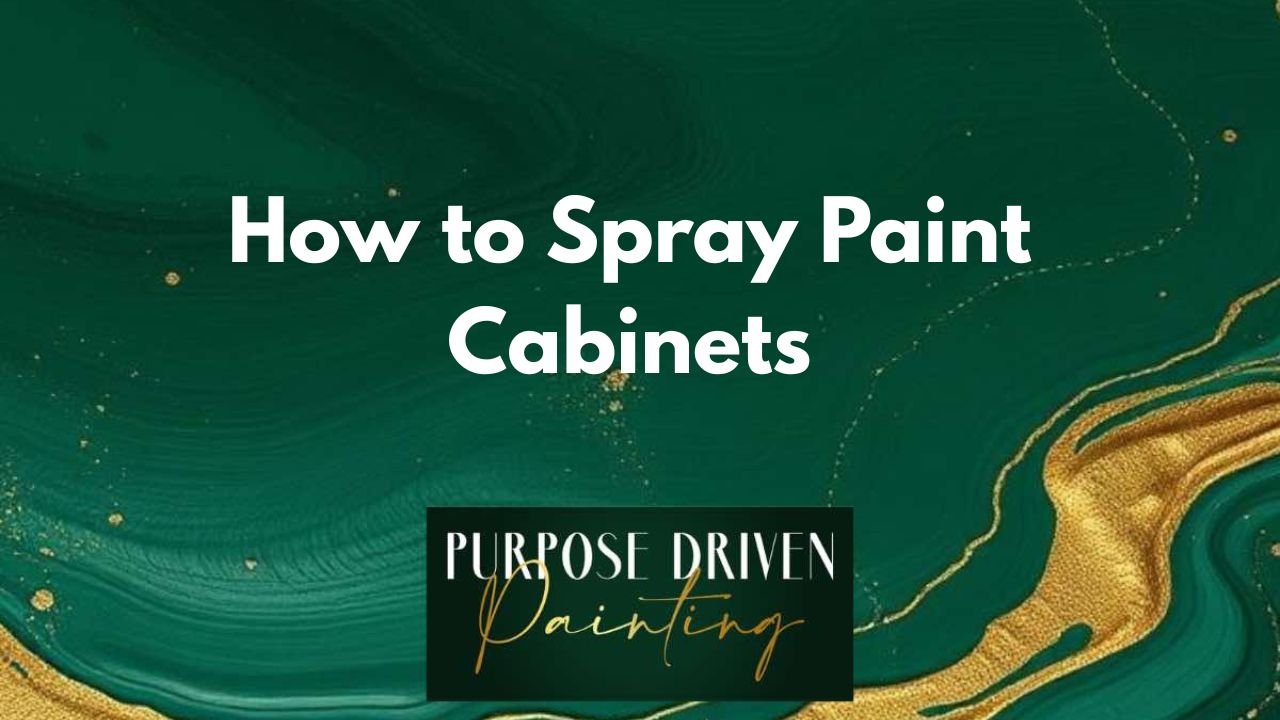 How to Spray Paint Cabinets