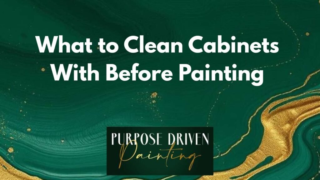What to Clean Cabinets With Before Painting